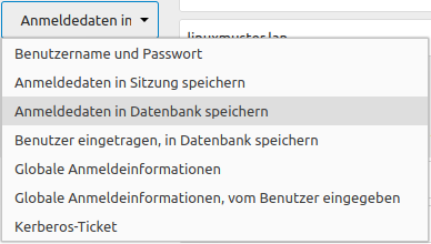 Anmeldedaten